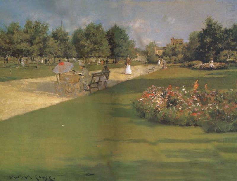 William Merrit Chase Prospect Park Brooklyn china oil painting image